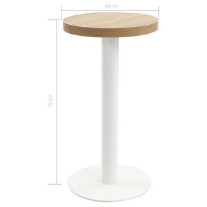 vidaXL Bistro Table Light Brown 40 cm MDF