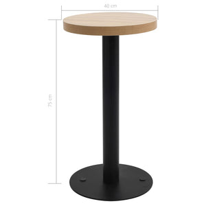 vidaXL Bistro Table Light Brown 40 cm MDF