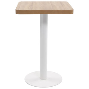 vidaXL Bistro Table Light Brown 50x50 cm MDF