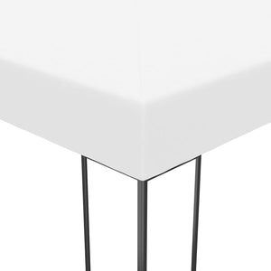 vidaXL Garden Gazebo Powder-Coated Steel 4x3x2.7 m White