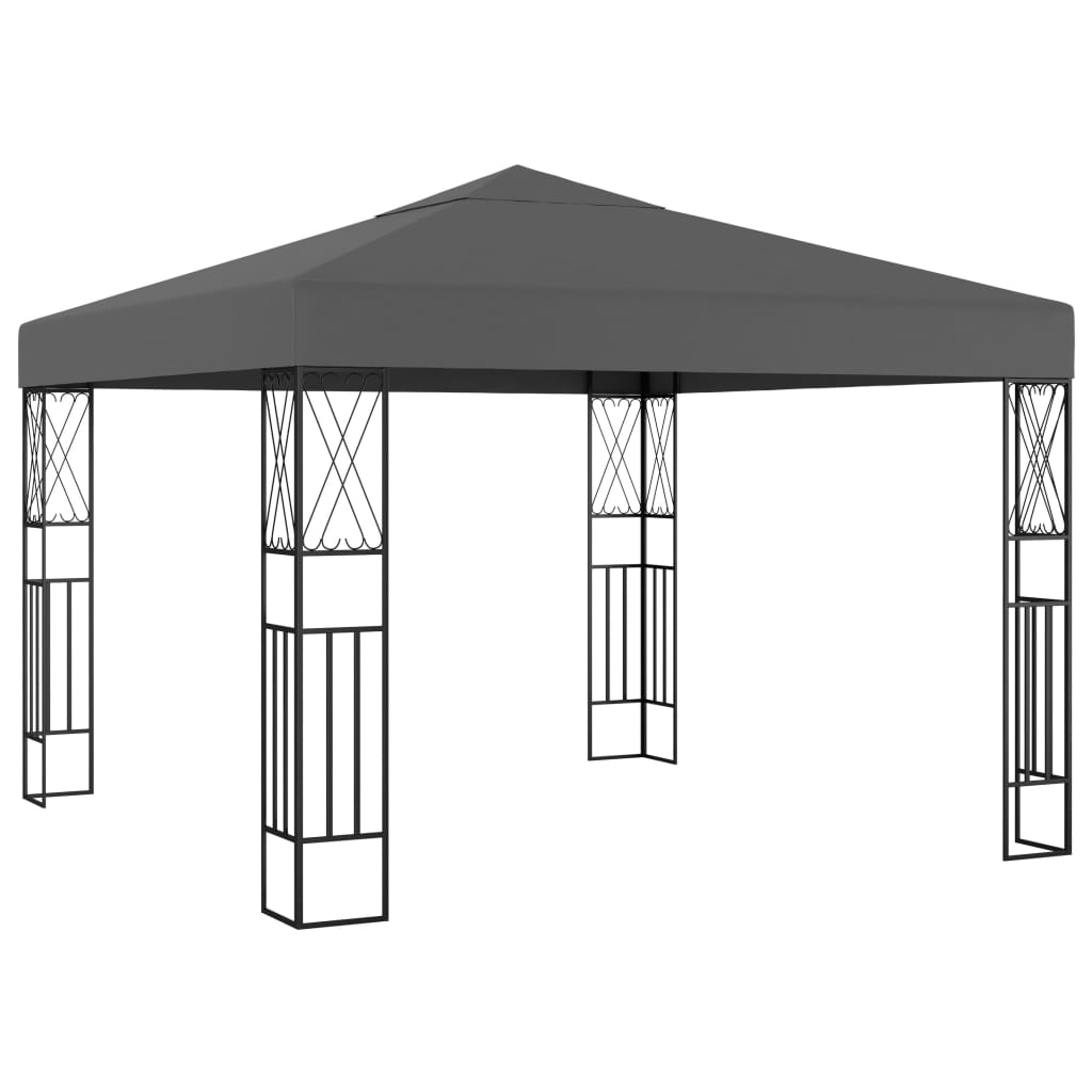 vidaXL Gazebo 3x3 m Anthracite Fabric