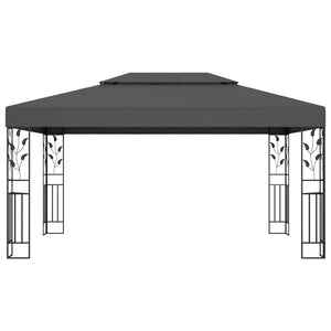 vidaXL Gazebo with Double Roof 3x4m Anthracite