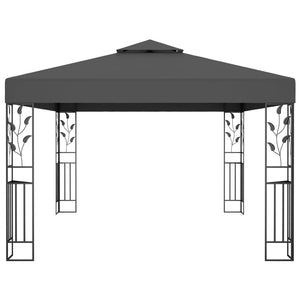 vidaXL Gazebo with Double Roof 3x4m Anthracite