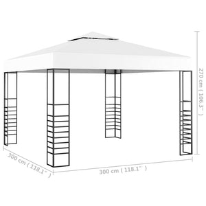 vidaXL Garden Marquee 3x3 m White