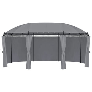 vidaXL Gazebo with Curtains 520x349x255 cm Anthracite