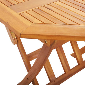 vidaXL Folding Garden Table 135x85x75 cm Solid Acacia Wood