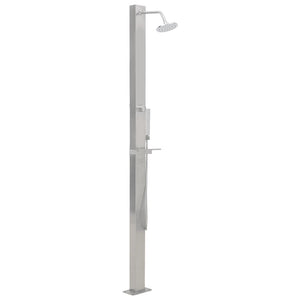 vidaXL Outdoor Shower Stainless Steel Straight