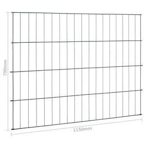 vidaXL Garden Fence Set 115x79 cm Green