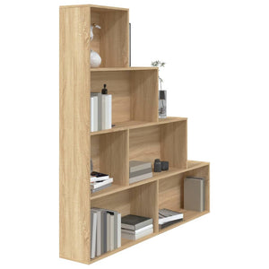 vidaXL Book Cabinet/Room Divider Sonoma Oak 155x24x160 cm Engineered Wood