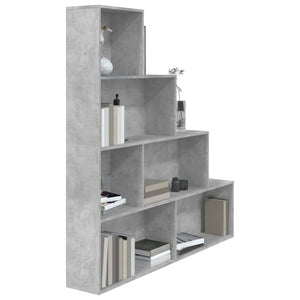 vidaXL Book Cabinet/Room Divider Concrete Grey 155x24x160 cm Engineered Wood