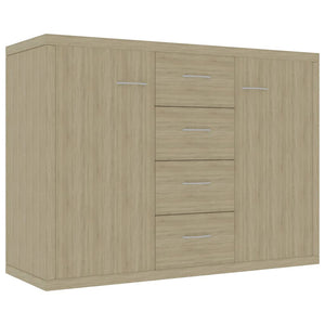 vidaXL Sideboard Sonoma Oak 88x30x65 cm Engineered Wood