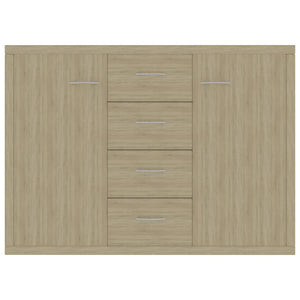 vidaXL Sideboard Sonoma Oak 88x30x65 cm Engineered Wood