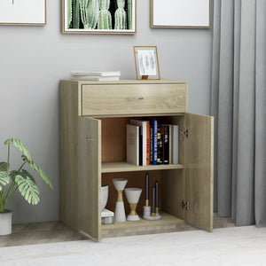 vidaXL Sideboard Sonoma Oak 60x30x75 cm Engineered Wood