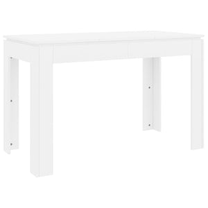 vidaXL Dining Table White 120x60x76 cm Engineered Wood