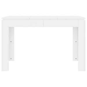 vidaXL Dining Table White 120x60x76 cm Engineered Wood