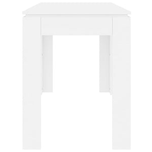 vidaXL Dining Table White 120x60x76 cm Engineered Wood