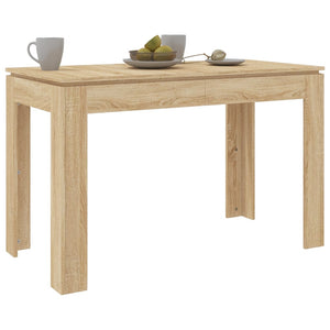 vidaXL Dining Table Sonoma Oak 120x60x76 cm Engineered Wood