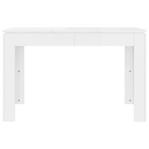 vidaXL Dining Table High Gloss White 120x60x76 cm Engineered Wood