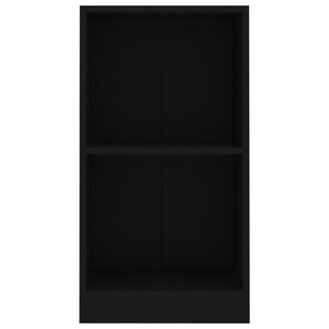 vidaXL Bookshelf Black 40x24x75 cm Engineered Wood