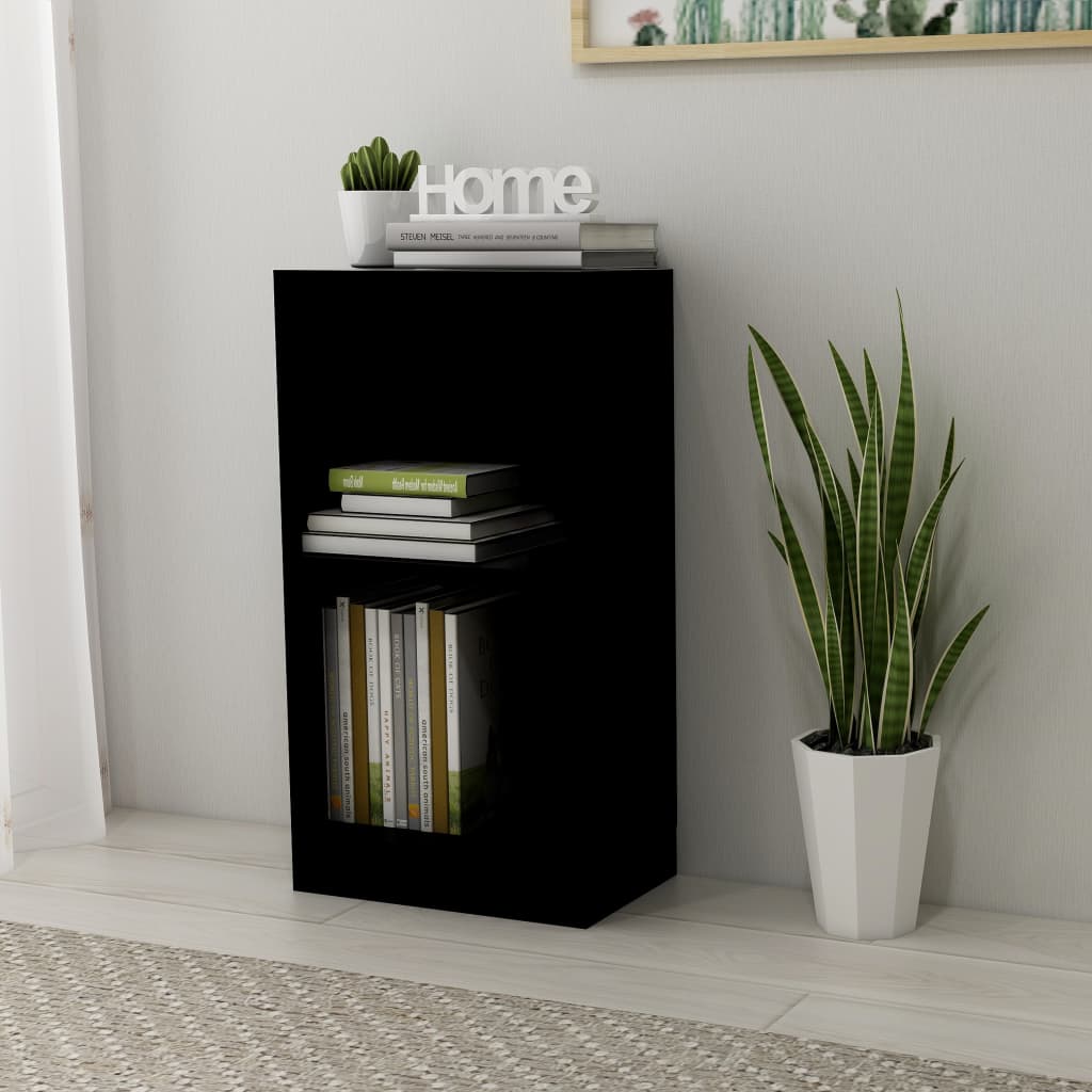 vidaXL Bookshelf Black 40x24x75 cm Engineered Wood