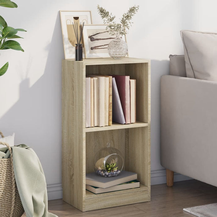 vidaXL Bookshelf Sonoma Oak 40x24x75 cm Engineered Wood