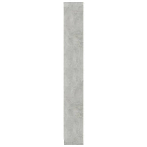 vidaXL 5-Tier Book Cabinet Concrete Grey 40x24x175 cm Engineered Wood