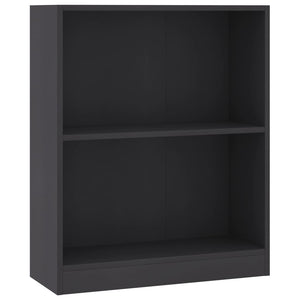 vidaXL Bookshelf Grey 60x24x76 cm Engineered Wood