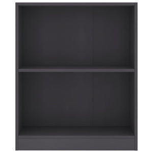 vidaXL Bookshelf Grey 60x24x76 cm Engineered Wood