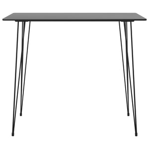 vidaXL Bar Table Black 120x60x105 cm