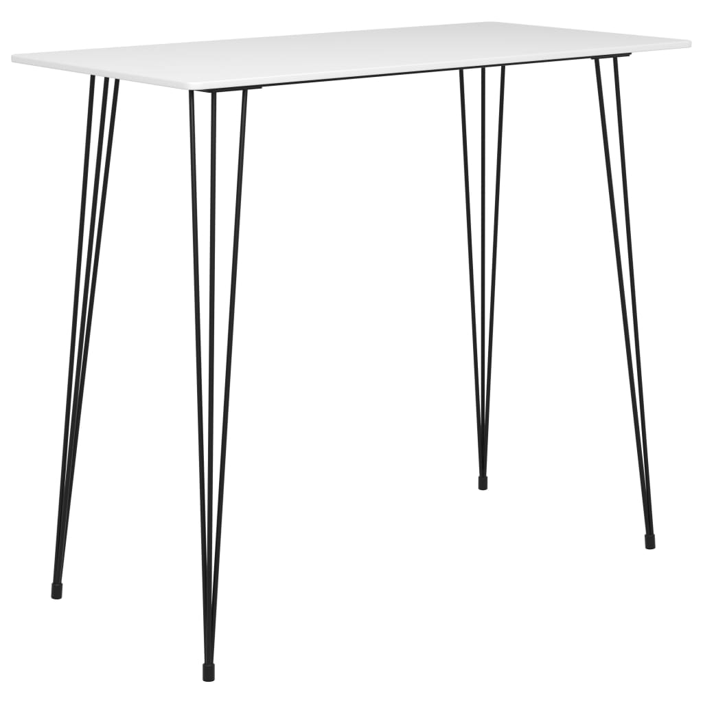 vidaXL Bar Table White 120x60x105 cm