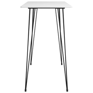 vidaXL Bar Table White 120x60x105 cm