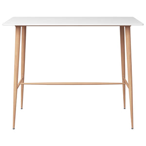 vidaXL Bar Table White 120x60x105 cm