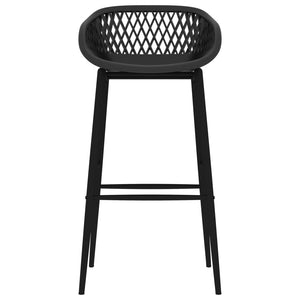 vidaXL Bar Chairs 4 pcs Black