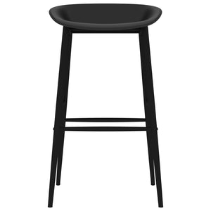 vidaXL Bar Chairs 4 pcs Black