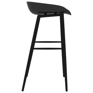 vidaXL Bar Chairs 4 pcs Black