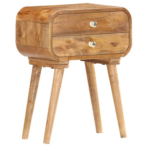 vidaXL Bedside Cabinet 43x30x58 cm Solid Mango Wood