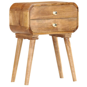 vidaXL Bedside Cabinet 43x30x58 cm Solid Mango Wood