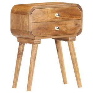 vidaXL Bedside Cabinet 43x30x58 cm Solid Mango Wood