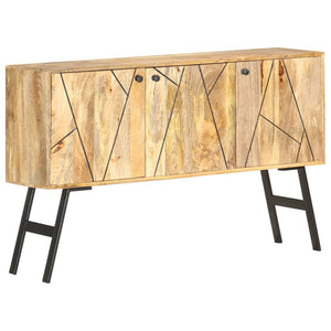 vidaXL Sideboard 118x30x75 cm Solid Mango Wood