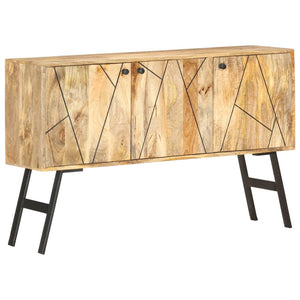 vidaXL Sideboard 118x30x75 cm Solid Mango Wood