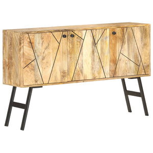 vidaXL Sideboard 118x30x75 cm Solid Mango Wood