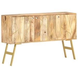 vidaXL Sideboard 118x30x75 cm Solid Mango Wood