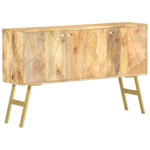 vidaXL Sideboard 118x30x75 cm Solid Mango Wood