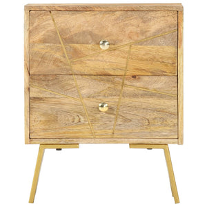 vidaXL Bedside Cabinet 40x30x50 cm Solid Mango Wood