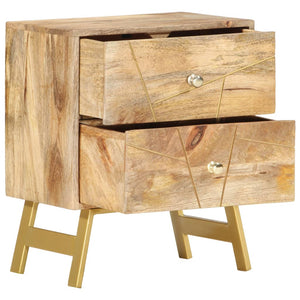 vidaXL Bedside Cabinet 40x30x50 cm Solid Mango Wood