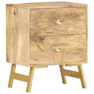 vidaXL Bedside Cabinet 40x30x50 cm Solid Mango Wood