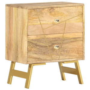 vidaXL Bedside Cabinet 40x30x50 cm Solid Mango Wood