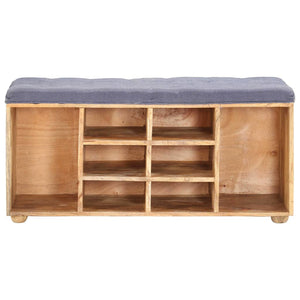 vidaXL Hall Bench 100x35x47 cm Solid Mango Wood