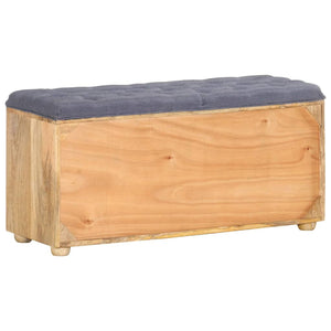 vidaXL Hall Bench 100x35x47 cm Solid Mango Wood