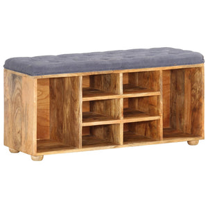 vidaXL Hall Bench 100x35x47 cm Solid Mango Wood